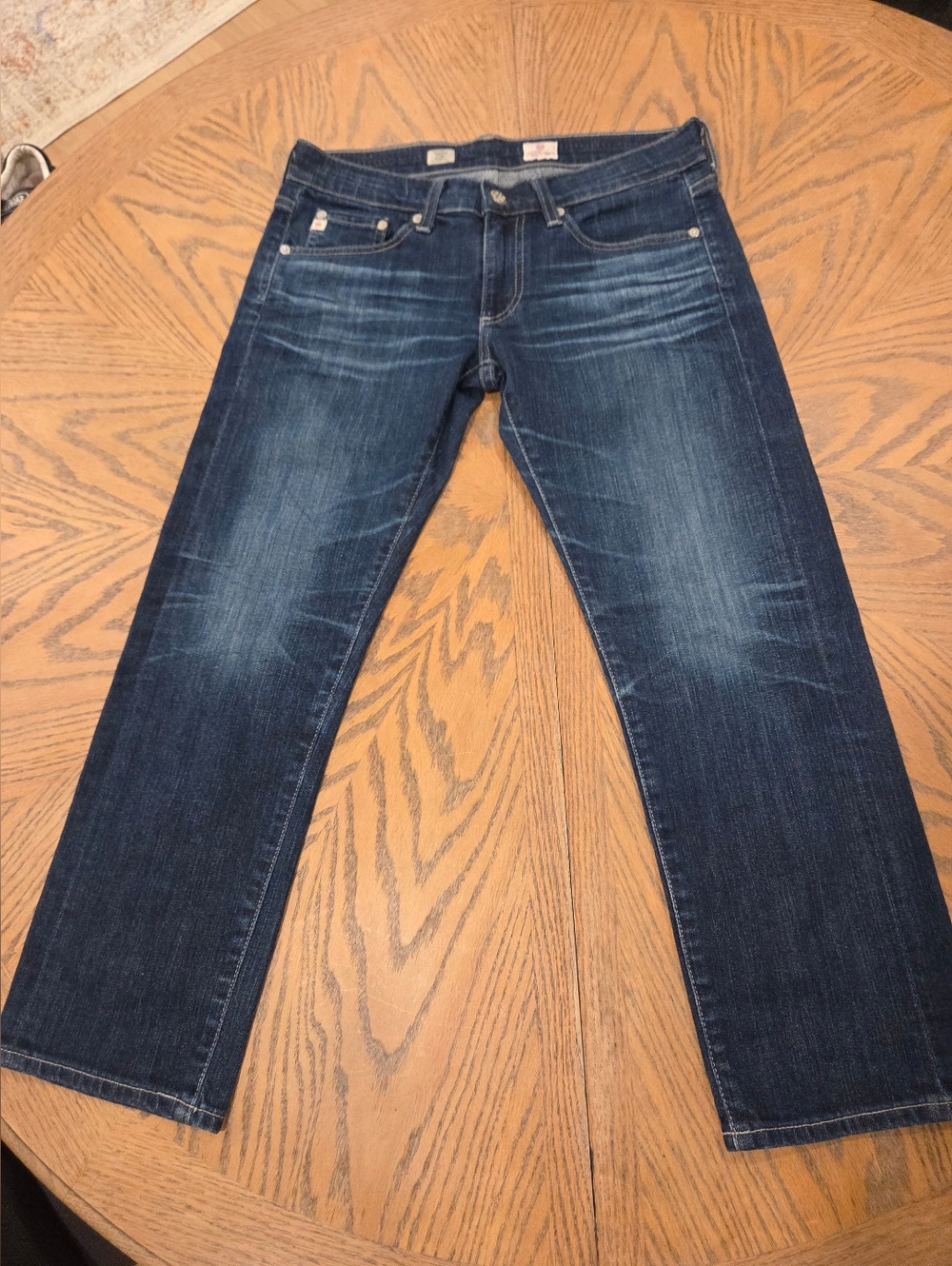 AG Adriano Goldschmied Jeans Tomboy Relaxed Straight Cropped Womens Size 26, 2